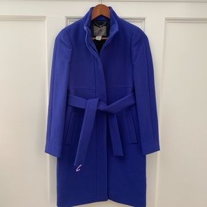 J. Crew Double Cloth Funnel Coat Size 00